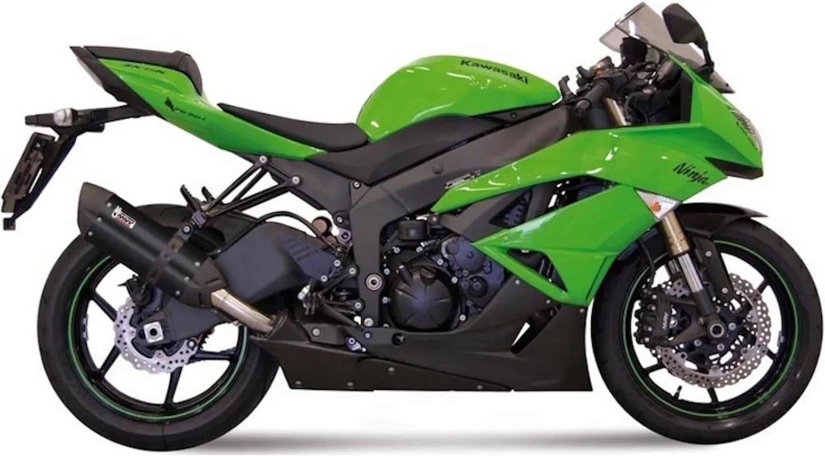 Tubo De Escape Con Homologación Acústica Suono Acero Negro Carbono - Mivv Compatible Con Kawasaki Zx 6R 636 (2009-2016)