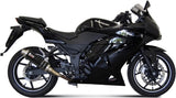 Tubo De Escape Con Homologación Acústica Gp Carbono - Mivv Compatible Con Kawasaki Ninja 250 R (2008-2013)