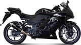 Tubo De Escape Con Homologación Acústica Gp Acero Negro - Mivv Compatible Con Kawasaki Ninja 250 R (2008-2013)