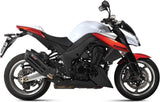 Dual Exhaust System With Sound Certification Suono Steel Black Carbon - Mivv Compatible With Kawasaki Z 1000 (2010-2013)