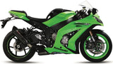 Tubo De Escape Sin Catalizador Y Con Homologación Acústica Suono Acero Negro Carbono - Mivv Compatible Con Kawasaki Zx-10R (2011-2015)