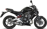 Sistema De Escape Completo Con Catalizador Y Homologación Acústica Suono Acero Carbono - Mivv Compatible Con Kawasaki Er-6 F (2012-2016)