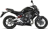 Sistema De Escape Completo Con Catalizador Y Homologación Acústica Suono Acero Negro Carbono - Mivv Compatible Con Kawasaki Er-6 F (2012-2016)