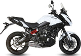 Sistema De Escape Completo Con Catalizador Y Homologación Acústica Oval Titano Carbono - Mivv Compatible Con Kawasaki Versys 650 (2015-2020)