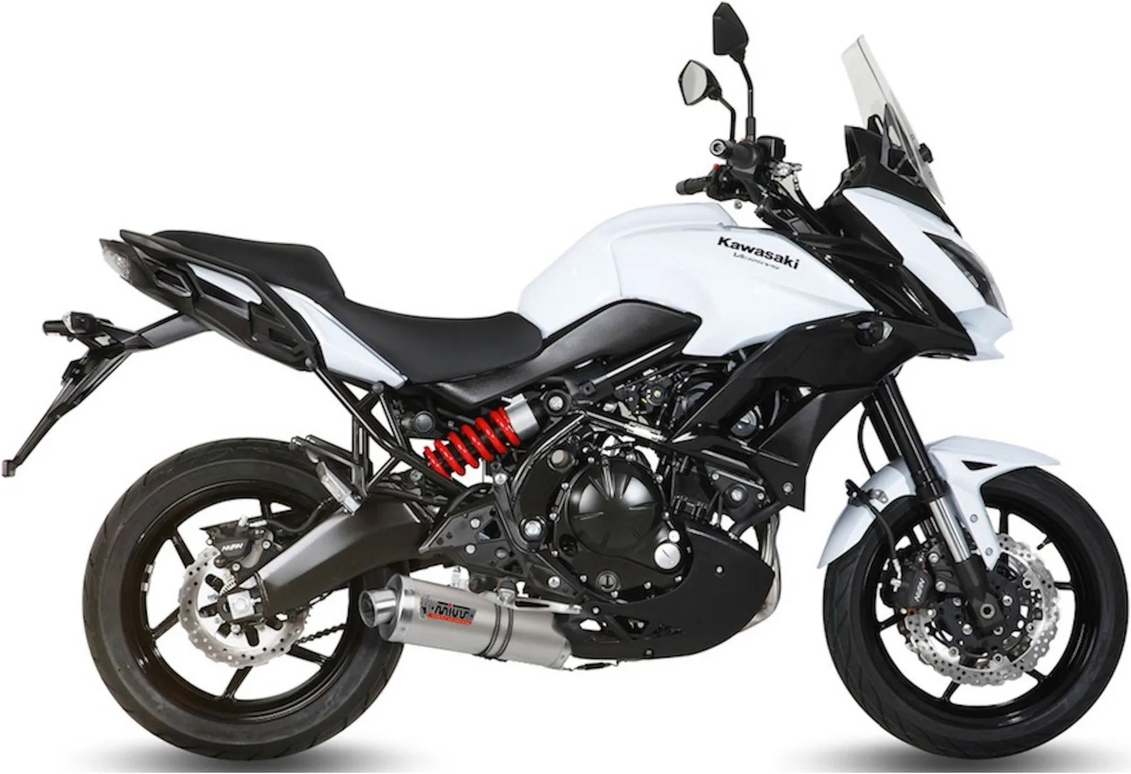 Sistema De Escape Completo Con Catalizador Y Homologación Acústica Oval Acero - Mivv Compatible Con Kawasaki Versys 650 (2015-2020)