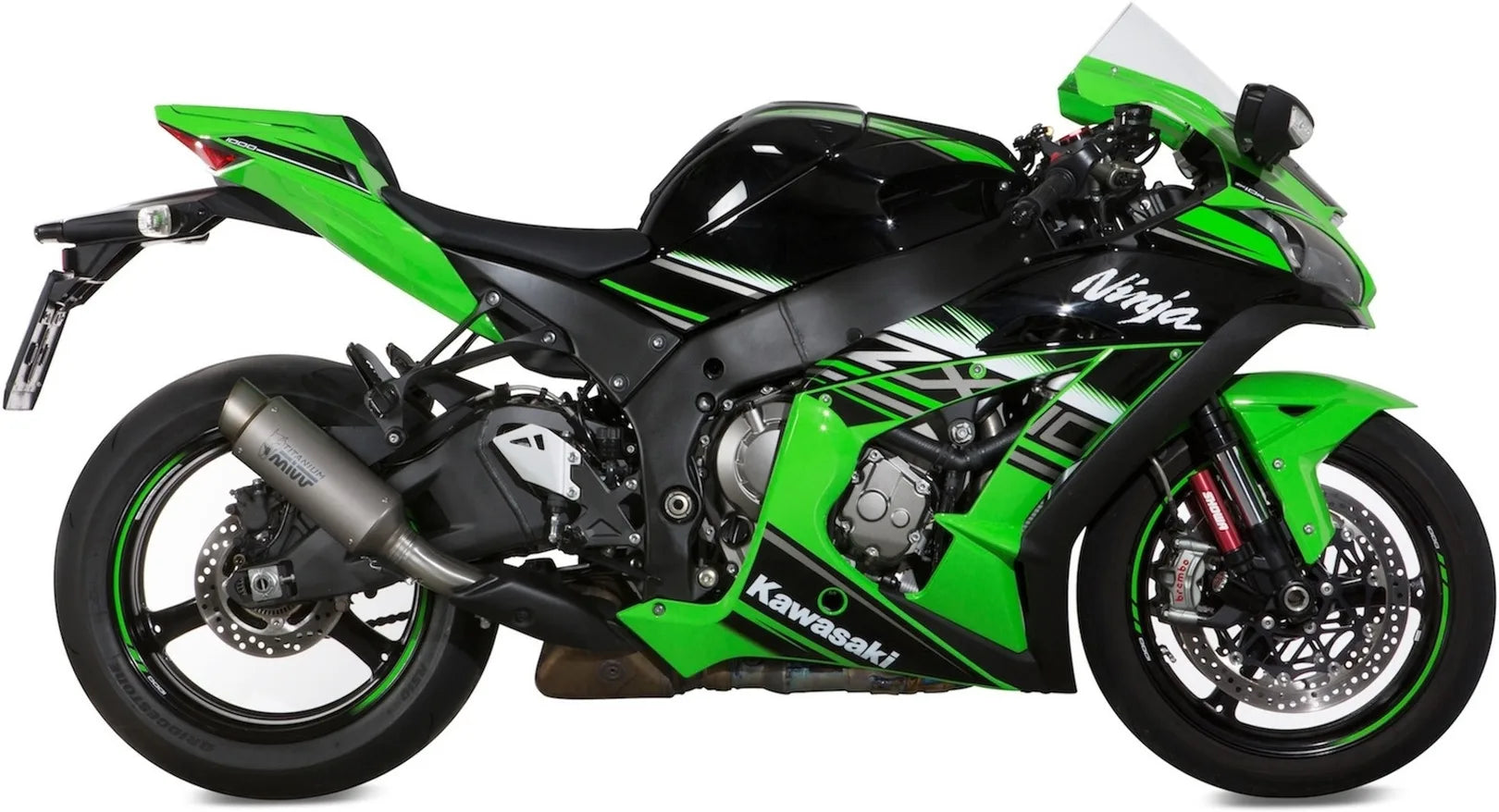 Tubo De Escape Con Homologación Acústica Gppro Titano - Mivv Compatible Con Kawasaki Zx-10R (2016-2024)