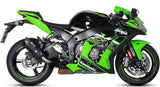 Exhaust Tip With Noise Certification Suono Steel Black Carbon - Mivv Compatible With Kawasaki Zx-10R (2016-2024)