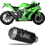 Tubo De Escape Con Homologación Acústica Mk3 Carbono - Mivv Compatible Con Kawasaki Zx 10R - Rr - Se (2016-2024)