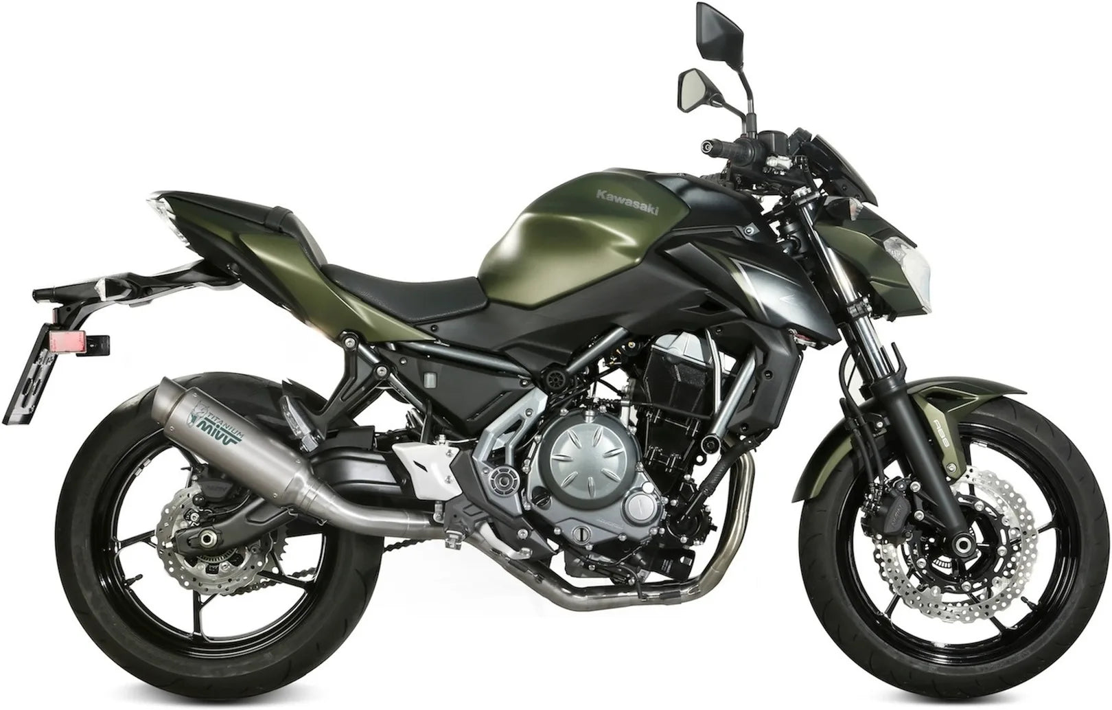 Sistema De Escape Completo Con Catalizador Y Homologación Acústica Gppro Titano - Mivv Compatible Con Kawasaki Z 650 (2017-2023)