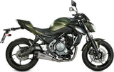 Sistema De Escape Completo Con Catalizador Y Homologación Acústica Delta Race Acero Carbono - Mivv Compatible Con Kawasaki Z 650 (2017-2023)