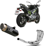 Sistema De Escape Completo Sin Catalizador Y Con Homologación Acústica Gppro Carbono - Mivv Compatible Con Kawasaki Z 900 (2017-2024)