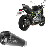 Tubo De Escape Con Homologación Acústica Delta Race Acero Negro Carbono - Mivv Compatible Con Kawasaki Z 900 (2017-2024)