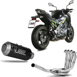 Sistema De Escape Completo Sin Catalizador Y Con Homologación Acústica Mk3 Carbono - Mivv Compatible Con Kawasaki Z 900 (2017-2019)