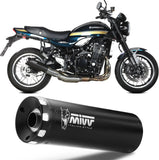Tubo De Escape Con Homologación Acústica Hr-1 Acero Negro - Mivv Compatible Con Kawasaki Z 900 Rs (2018-2024)