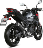 Exhaust Tip With Noise Certification Gppro Steel Black - Mivv Compatible With Kawasaki Z 400 (2019-2023)