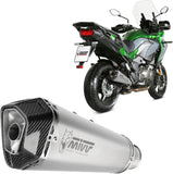 Tubo De Escape Con Homologación Acústica Delta Race Acero Carbono - Mivv Compatible Con Kawasaki Versys 1000 (2019-2024)
