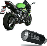 Tubo De Escape Sin Catalizador Y Sin Homologación Acústica Mk3 Carbono - Mivv Compatible Con Kawasaki Zx 6R 636 (2019-2020)