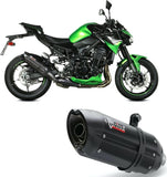 Exhaust Tip With Noise Certification Suono Steel Black Carbon - Mivv Compatible With Kawasaki Z 900 (2020-2024)