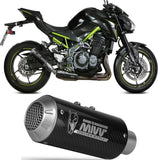 Tubo De Escape Con Homologación Acústica Mk3 Carbono - Mivv Compatible Con Kawasaki Z 900 A2 (2017-2024)