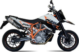 Doble Salida De Escape Con Catalizador Y Homologación Acústica Suono Acero Carbono - Mivv Compatible Con Ktm 950 Supermoto R (2005-2006)