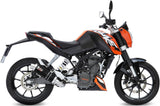 Complete Non-Catalytic Exhaust System With Sound Certification Gp Carbon - Mivv Compatible With Ktm 125 Duke (2011-2016)