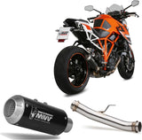 Non-Catalytic Exhaust Tip With Sound Certification Mk3 Steel Black - Mivv Compatible With Ktm Duke 1290 (2014-2019)