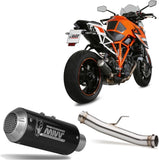 Tubo De Escape Sin Catalizador Y Con Homologación Acústica Mk3 Carbono - Mivv Compatible Con Ktm Duke 1290 (2014-2019)