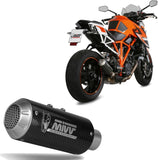 Tubo De Escape Con Homologación Acústica Mk3 Carbono - Mivv Compatible Con Ktm Duke 1290 (2014-2019)