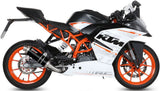 Sistema De Escape Completo Sin Catalizador Y Con Homologación Acústica Gp Acero Negro - Mivv Compatible Con Ktm Rc 390 (2014-2016)