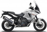 Exhaust Tip With Noise Certification Speed Edge Steel Black Carbon - Mivv Compatible With Ktm 1190 Adventure (2013-2016)