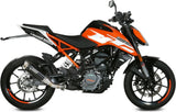 Tubo De Escape Sin Catalizador Y Con Homologación Acústica Gppro Acero Negro - Mivv Compatible Con Ktm 390 Duke (2017-2020)