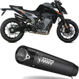 Exhaust Tip With Noise Certification X-M5 Steel Black Carbon - Mivv Compatible With Ktm 790 Duke (2018-2020)