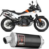 Tubo De Escape Con Homologación Acústica Dakar Acero Negro - Mivv Compatible Con Ktm 890 Adventure - R (2020-2024)