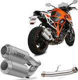 Escape Doble Sin Catalizador Con Homologación Acústica Mk3 Acero - Mivv Compatible Con Ktm Duke 1290 (2014-2019)