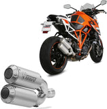 Escape Doble Con Homologación Acústica Mk3 Acero - Mivv Compatible Con Ktm Duke 1290 (2014-2019)