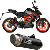 Tubo De Escape Con Homologación Acústica Gppro Carbono - Mivv Compatible Con Ktm 390 Duke (2021-2023)