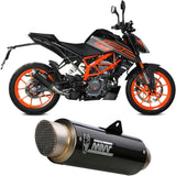 Exhaust Tip With Noise Certification Gppro Carbon - Mivv Compatible With Ktm 125 Duke (2021-2023)