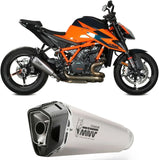 Tubo De Escape Con Homologación Acústica Delta Race Acero Carbono - Mivv Compatible Con Ktm Duke 1290 (2020-2024)