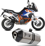 Tubo De Escape Con Homologación Acústica Speed Edge Titano Carbono - Mivv Compatible Con Ktm 1290 Super Adventure - R - S - T (2021-2024)