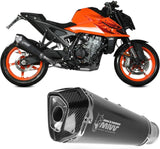 Tubo De Escape Con Homologación Acústica Delta Race Acero Negro Carbono - Mivv Compatible Con Ktm 990 Duke (2024)