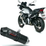 Tubo De Escape Con Homologación Acústica Oval Carbono Carbono - Mivv Compatible Con Moto Guzzi V85 Tt (2019-2024)