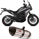 Tubo De Escape Con Homologación Acústica Suono Acero Carbono - Mivv Compatible Con Moto Morini X-Cape 649 (2021-2024)