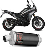 Tubo De Escape Con Homologación Acústica Dakar Acero Negro - Mivv Compatible Con Moto Morini X-Cape 649 (2021-2024)