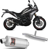 Tubo De Escape Sin Catalizador Y Con Homologación Acústica Dakar Acero - Mivv Compatible Con Moto Morini X-Cape 649 (2021-2024)