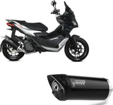 Tubo De Escape Con Catalizador Y Homologación Acústica Mover Acero Negro - Mivv Compatible Con Aprilia Sr 200 Gt (2022-2024)