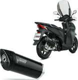 Tubo De Escape Sin Catalizador Y Con Homologación Acústica Mover Acero Negro - Mivv Compatible Con Honda Sh 300 (2007-2020)