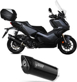 Tubo De Escape Con Catalizador Y Homologación Acústica Mover Acero Negro - Mivv Compatible Con Honda Adv 350 (2022-2024)