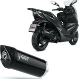 Catalytic Exhaust Tip With Sound Certification Mover Steel Black - Mivv Compatible With Kymco Xciting 400 I S (2019-2020)