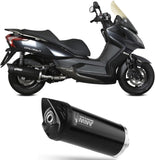 Complete Catalytic Exhaust System With Sound Certification Mover Steel Black - Mivv Compatible With Kymco Downtown 300 (2009-2017)