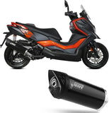 Tubo De Escape Con Catalizador Y Homologación Acústica Mover Acero Negro - Mivv Compatible Con Kymco Dtx 350 (2023-2024)